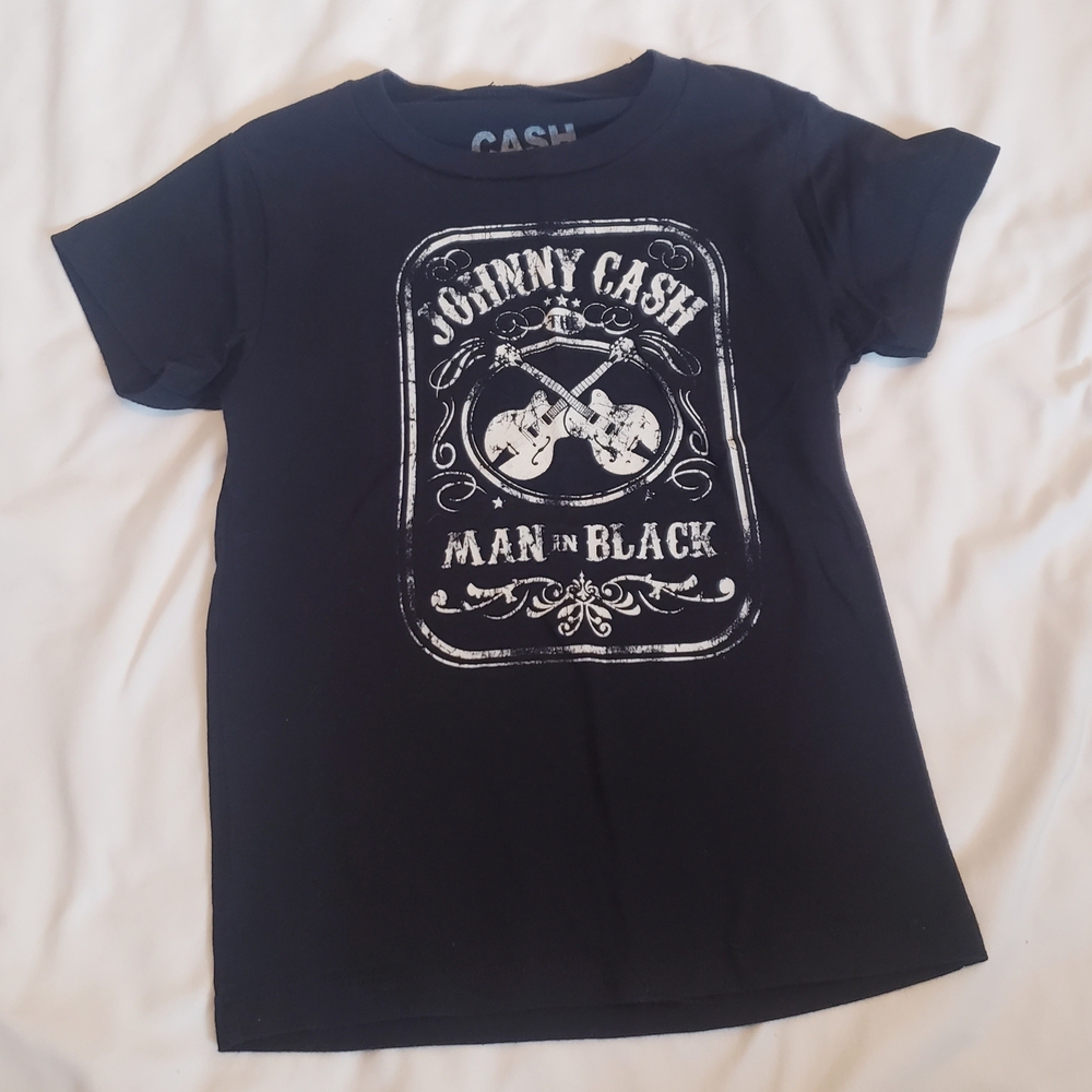 5T Johnny Cash 'Man in Black' Short Sleeve Graphic Tee